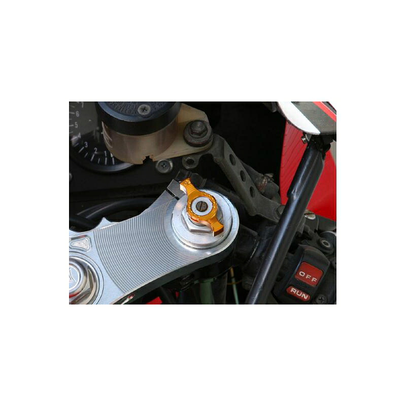 バイクパーツ ケイファクトリー イニシャルアジャスターFタイプ Sブラック 000VZCB007R 4582215511169