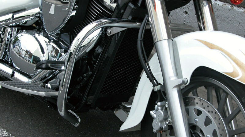 バイクパーツ 外装 KIJIMA(キジマ) バンパー フロント メッキ 405-222 4934154176259