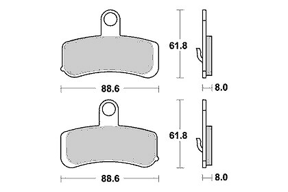 【5日前後で発送】 バイク用品 ブレーキ クラッチ KITACO キタコ SBSブレーキパッド 853HS FLSTF 08 777-0853020 4990852061785 取寄品