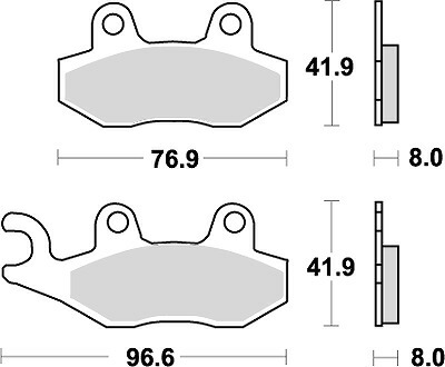 【5日前後で発送】 バイク用品 ブレーキ クラッチ KITACO キタコ SBSブレーキパッド 611RSI KX125SR 91-94 777-0611077 4990852047444 取寄品
