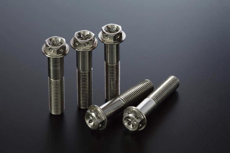 バイク用品 ブレーキ クラッチ コーケン KOHKEN ワイヤリング穴付 フランジボルト M10 P1.25 首下長 75mm ステン 2本セット KOK-1015F 4548664488315