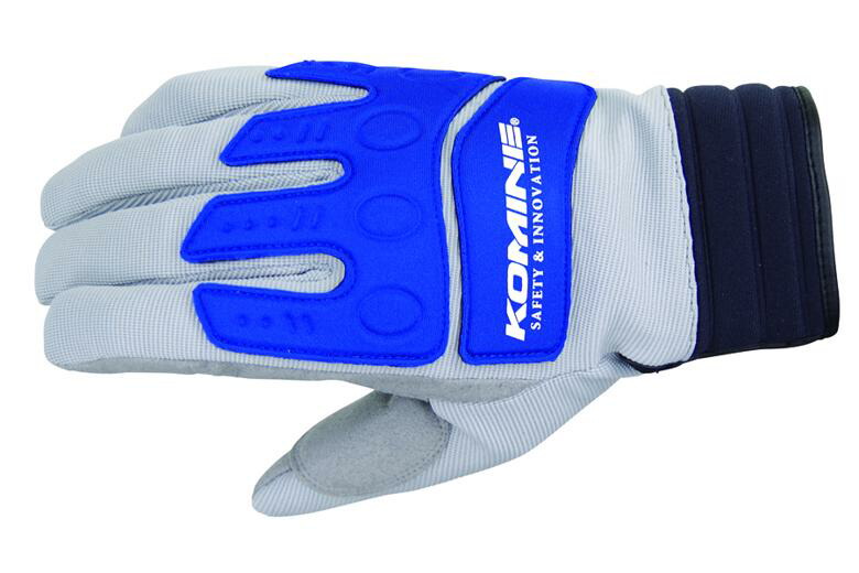 【5日前後で発送】 バイク用品 ウェア グローブ コミネ GK-785 インストラクターWグローブ GREY BLU KOMINE ＃L KOMINE 06-785 取寄品