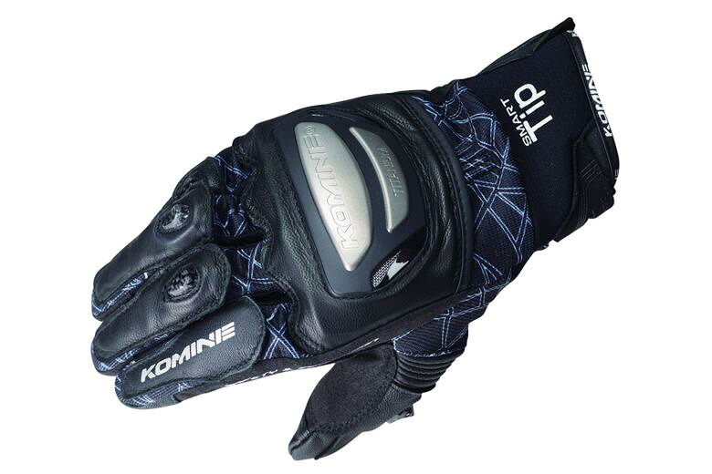 バイク用品 ウェア グローブ コミネ GK-214チタニウムM-グローブ BLK ＃L KOMINE 06-214 取寄品