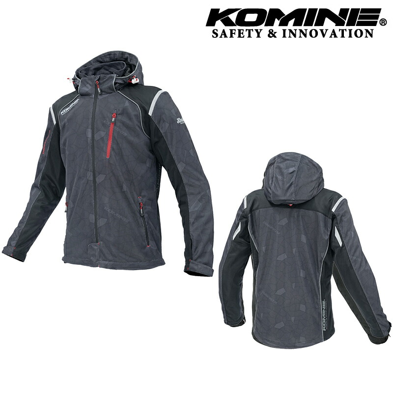 バイクジャケットKOMINE(コミネ) JK-1355 エニグマG2フルメッシュパーカ Black 5XLB 07-1355大きいサイズ メンズ(男性)|バイク用品はとやグループ2号店