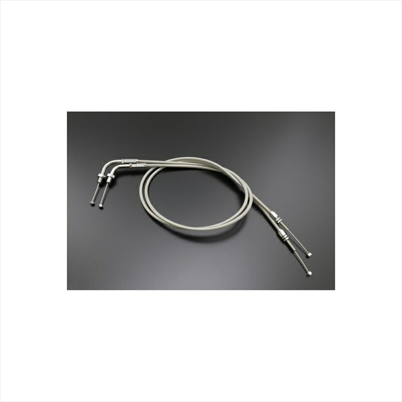 バイクパーツ ピーエムシー ステンメッシュワイヤー＆ケーブルシリーズ 72-361 4547567948018 スロットルワイヤー STD/100cm