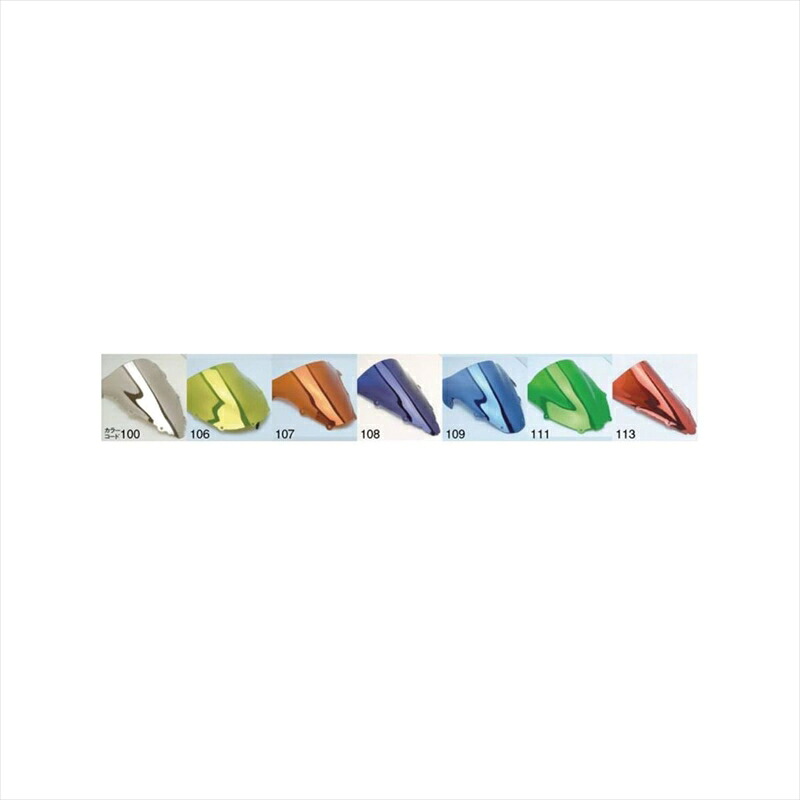 バイクパーツ 外装 パワーブロンズ エアフロースクリーン ライトスモーク 400-K113-001 4548664193929 ZX-10R 04-05