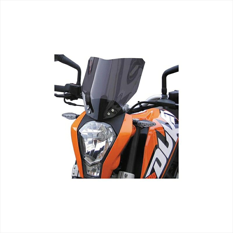バイクパーツ 外装 パワーブロンズ ネイキッドスクリーン ライトスモーク 400-KT101-001 4548916028313 KTM DUKE 125/200/390 (12-13)