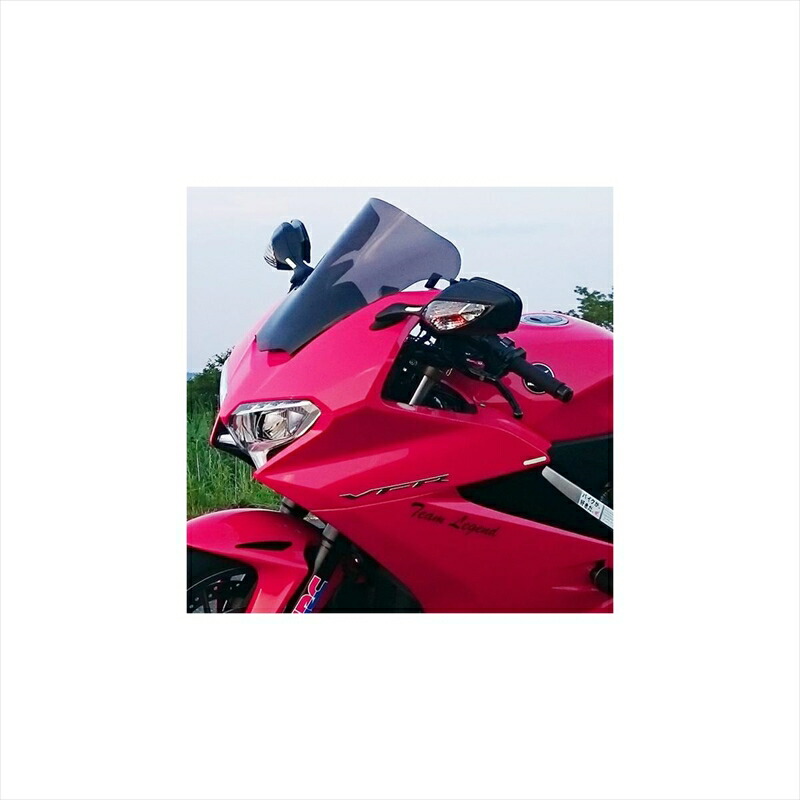 バイクパーツ 外装 パワーブロンズ エアフロースクリーン ライトスモーク 400-H137-001 4549950355953 VFR800F 14-17