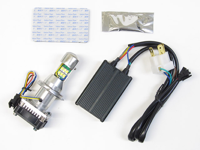バイク用品 電装系 Protec プロテック LB4-R LEDヘッドライトバルブ H4R Hi Lo 30w 6000k 汎用 65003 4961421413854 取寄品