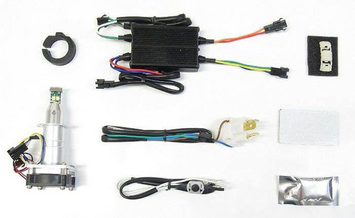 【5日前後で発送】バイク用品 電装系 Protec プロテック LB7W-L LEDヘッドライトバルブ H7汎用 Hi Lo切替式Loビーム側専用12v 20 20w 6000k 65031 4961421414516