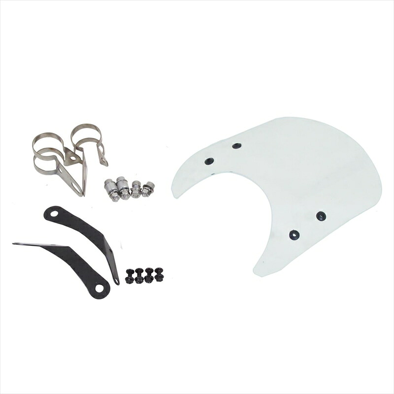バイクパーツ WORLD WALK(ワールドウォーク) フォークマウントスクリーン ショート クリア ws-26-1sc 4582494899958 レブル250/500用