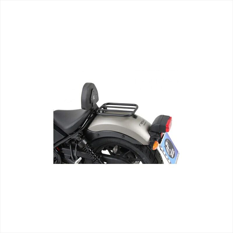 バイクパーツ HEPCO&BECKER(ヘプコアンドベッカー) ソロラック バックレスト付 ブラック 612998 00 01 4549950263043 Rebel250/500 17-25
