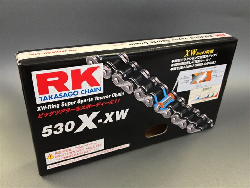 バイク用品 駆動系RK CHAIN リールチェーン 50フィート RKチェーン RK530X-XW-50F セール