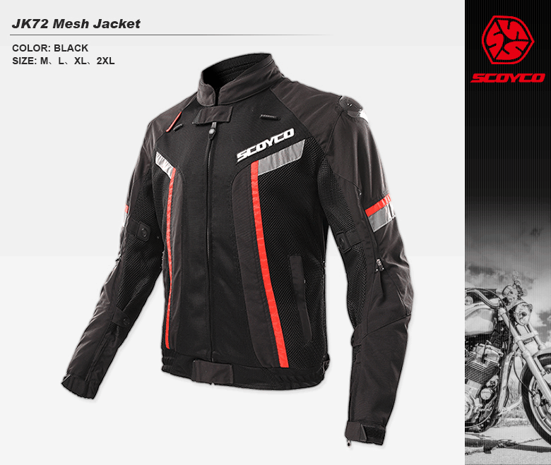 品切れの際はご了承ください！【SCOYCO】JK72 メッシュジャケット