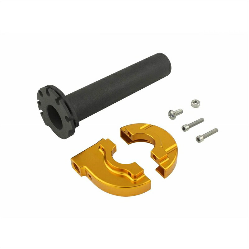 バイクパーツ シフトアップ MINIハイスロットルケース/スリーブφ44 204678-04 4580425063713ゴールド｜バイク用品はとやグループ2号店