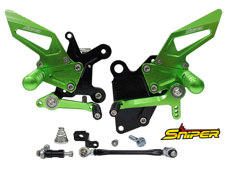 バイク用品 ステップsniper スナイパー バックステップ グリーン ストリート用 Ninja250 18 Ninja400 18 Sp00gr 取寄品 セール Chelsesgreenhouse Com