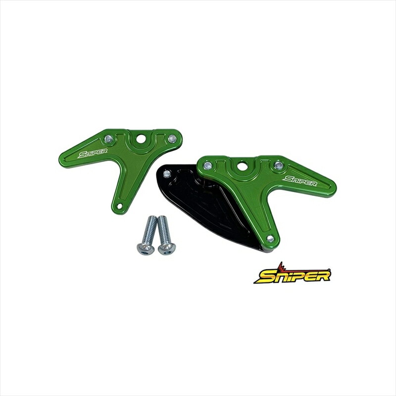 バイクパーツ メンテナンス スナイパー レーシングスタンドフック グリーン SP0091GR 4589993472187 スプロケットガード付 タイプA 汎用