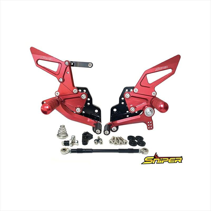 バイクパーツ ステップ スナイパー バックステップ 赤 SP0095R 4589993472361 GSX-R125 18-/S125 18- 39,666円
