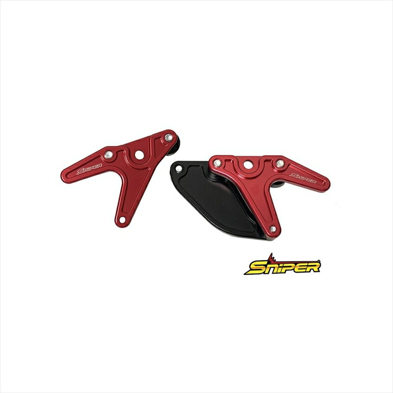 バイクパーツ メンテナンス スナイパー レーシングスタンドフック 赤 SP0099R 4589993472767 スプロケットガード付 ZX-25R Z650RS NINJA650 Z650