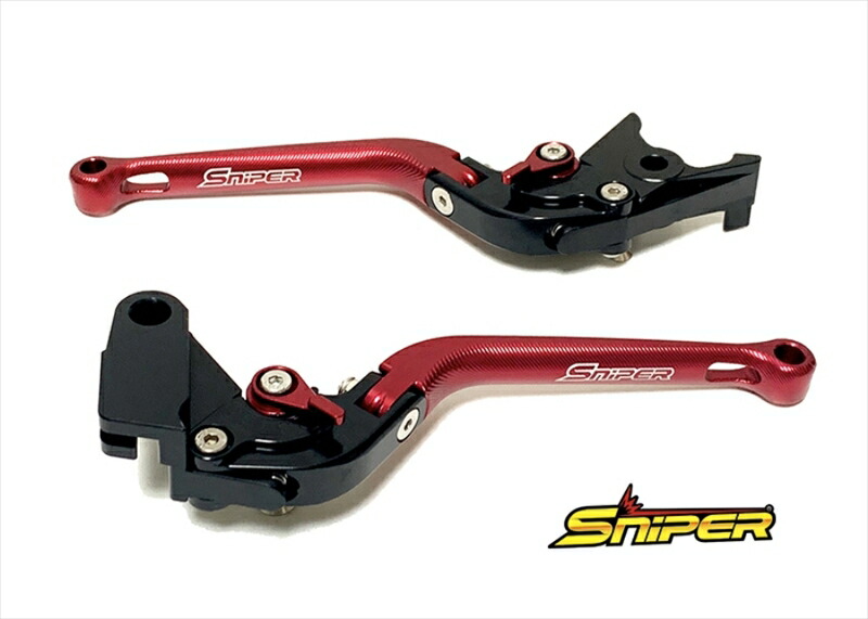 バイクパーツSNIPER(スナイパー) クラッチレバー＆ブレーキレバーセット 赤 SP0107R4589993473139｜バイク用品はとやグループ2号店