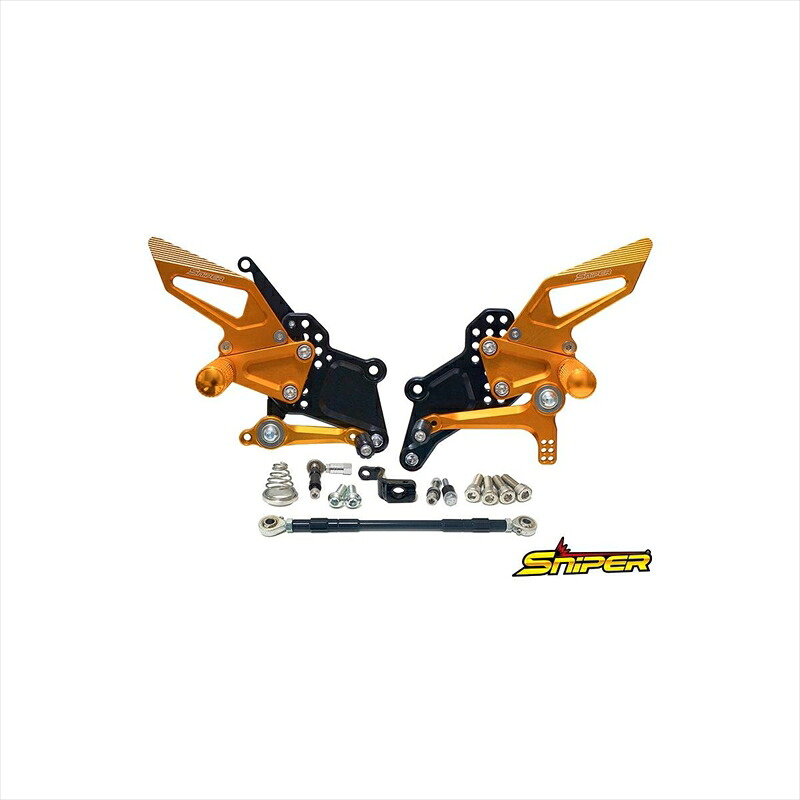 バイクパーツ ステップスナイパー バックステップ ゴールド ストリート用 SP0112GD 4589993473290YZF-R25/YZF-R3 MT-25/MT-03｜バイク用品はとやグループ2号店