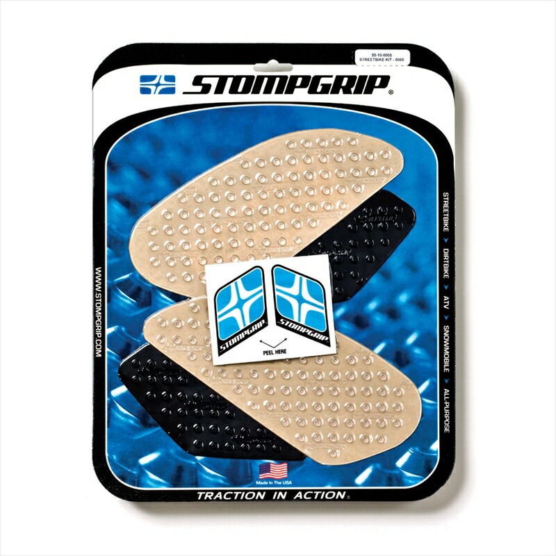バイクパーツ STOMPGRIP(ストンプグリップ) トラクションパッドタンクキットハイブリッド 55-10-0005H 4548664029211