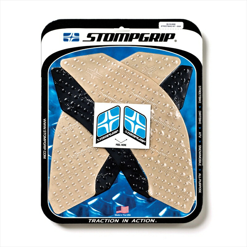 バイクパーツ STOMPGRIP(ストンプグリップ) トラクションパッドタンクキットハイブリッド 55-10-0008H 4548664029273