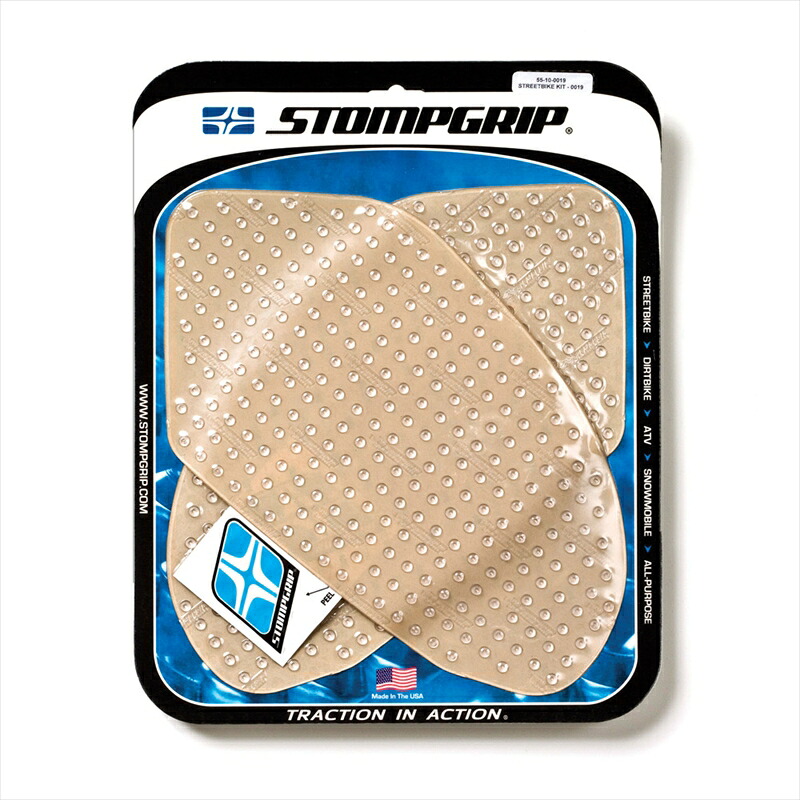 バイクパーツ STOMPGRIP(ストンプグリップ) トラクションパッドタンクキット クリア 55-10-0019C 4548664029419 9,466円