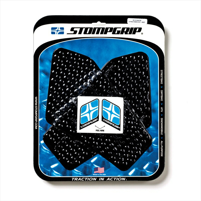 バイクパーツ STOMPGRIP(ストンプグリップ) トラクションパッドタンクキット ブラック 55-10-0027B 4548664918119