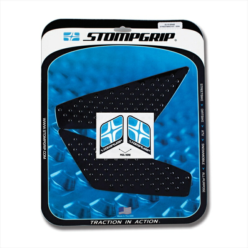 バイクパーツ STOMPGRIP(ストンプグリップ) トラクションパッドタンクキット ブラック 55-10-0094B 4548916246076