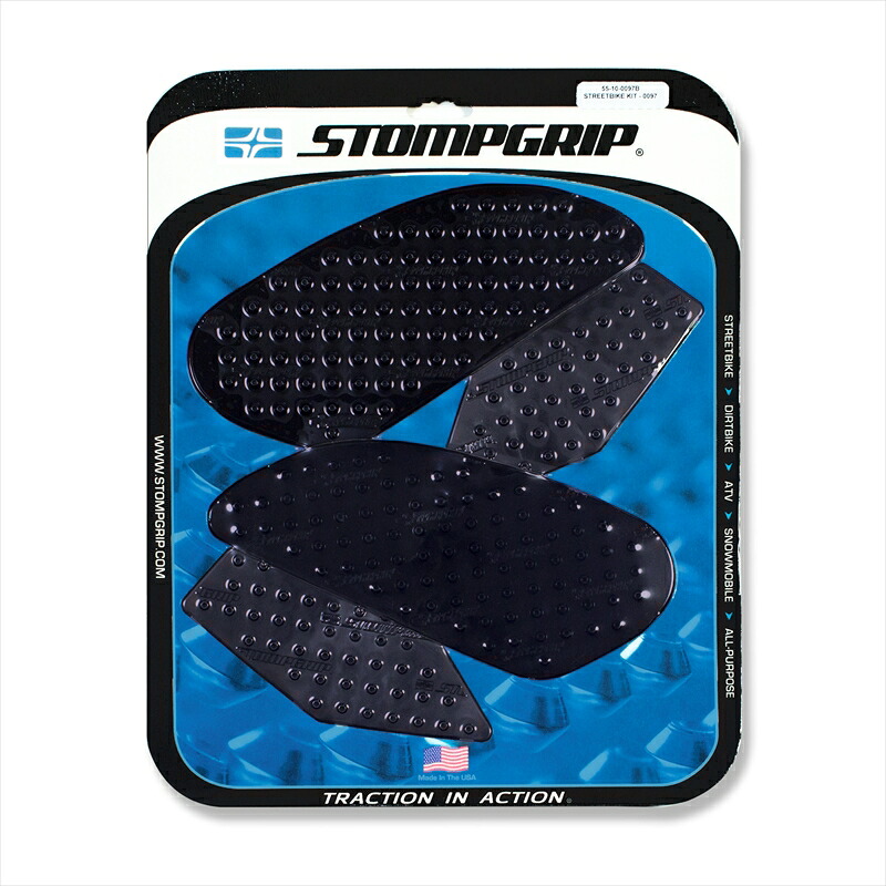 バイクパーツ STOMPGRIP(ストンプグリップ) トラクションパッドタンクキット ブラック 55-10-0097B 4548916370825
