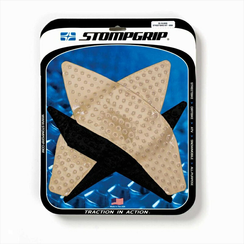 バイク用品外装STOMPGRIPストンプグリップトラクションパッドタンクキットクリアYZF-R115-1955-10-00994548916398638取寄品セール