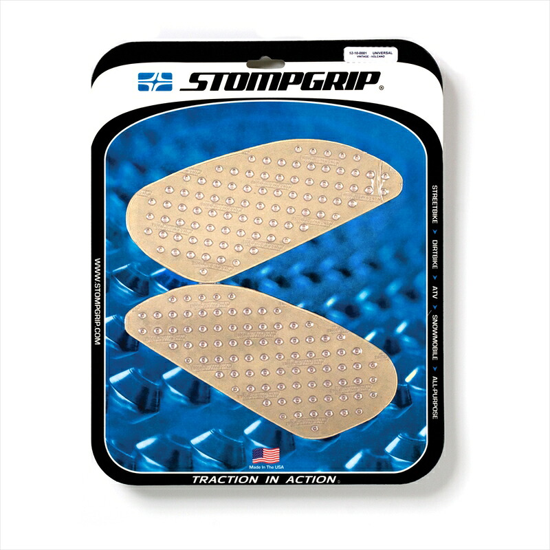 バイクパーツ STOMPGRIP(ストンプグリップ) トラクションパッドタンクキット クリア 50-10-0006C 4548916746088