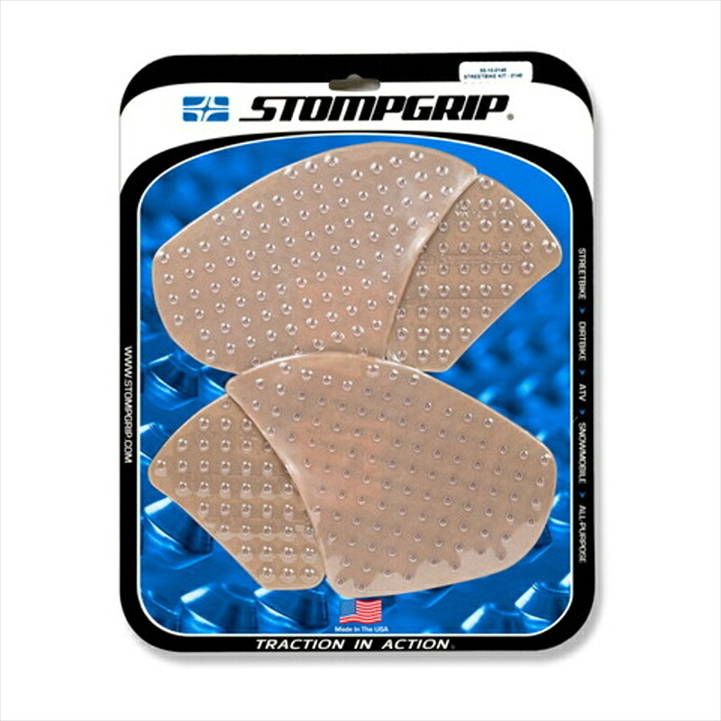 バイクパーツ STOMPGRIP(ストンプグリップ) トラクションパッドタンクキット クリア 55-10-0148C 4549950870791