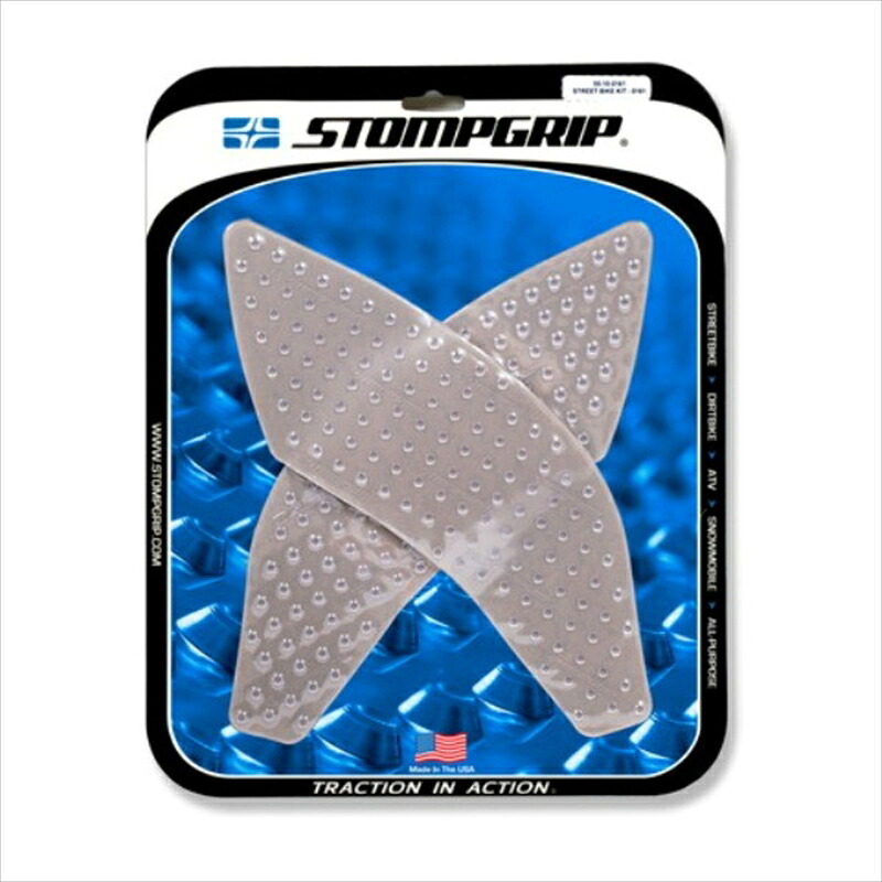 バイクパーツ STOMPGRIP(ストンプグリップ) トラクションパッド タンクキット クリア 55-10-0161C 4550255175313