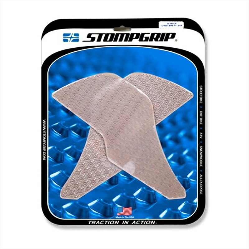 バイクパーツ STOMPGRIP(ストンプグリップ) トラクションパッドタンクキット クリア 55-14-0139C 4550255309473