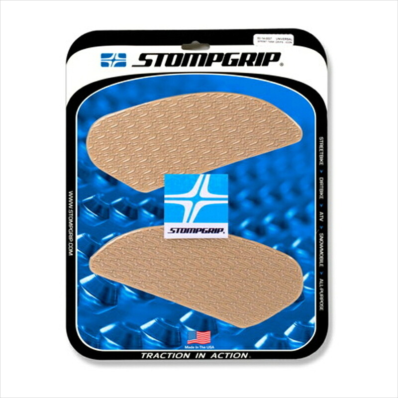 バイクパーツ STOMPGRIP(ストンプグリップ) トラクションパッドタンクキット クリア 50-14-0007C 4550255352516