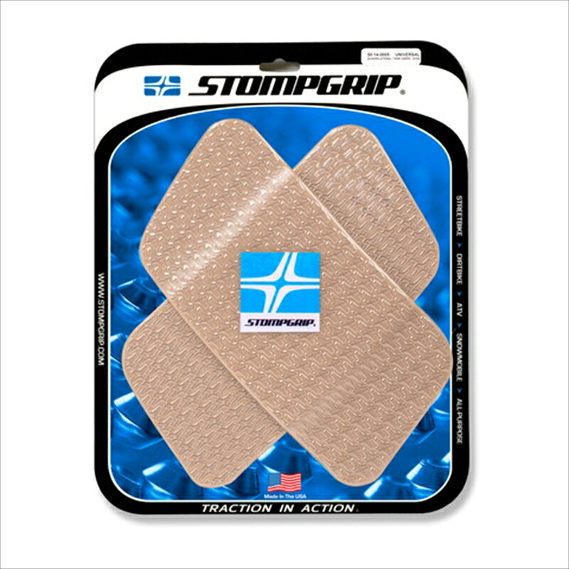 バイクパーツ STOMPGRIP(ストンプグリップ) トラクションパッドタンクキット クリア 50-14-0005C 4550255410094