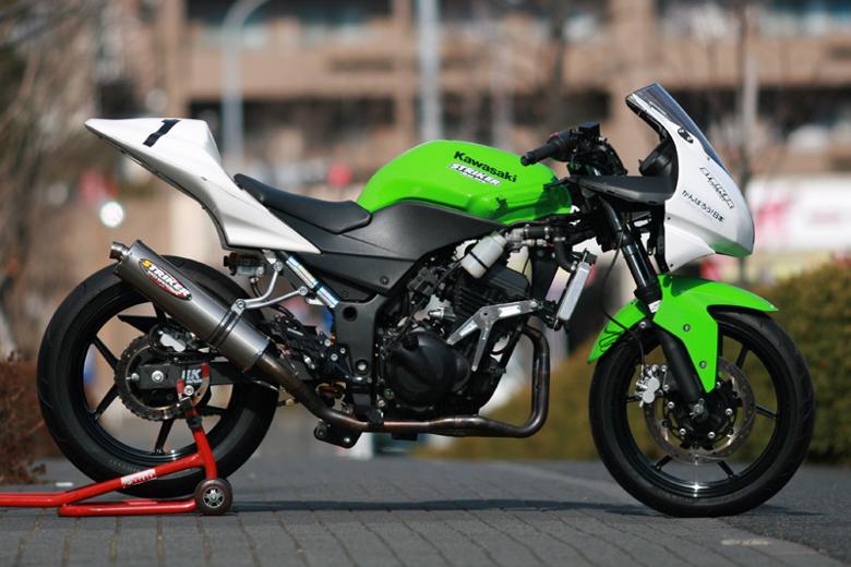バイク用品 マフラーSTRIKER ストライカー レーシングコンセプト ステン ミラー Ninja250R 08-12694S12JQTT-M 4548916050000|バイク用品はとやグループ2号店