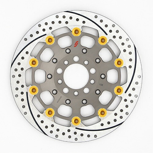 バイク用品 ブレーキ クラッチ SUNSTAR BRAKE サンスター プレミアムR 5.5mm 右 ZRX1100 φ310 ES221WR-GD 4589718999463