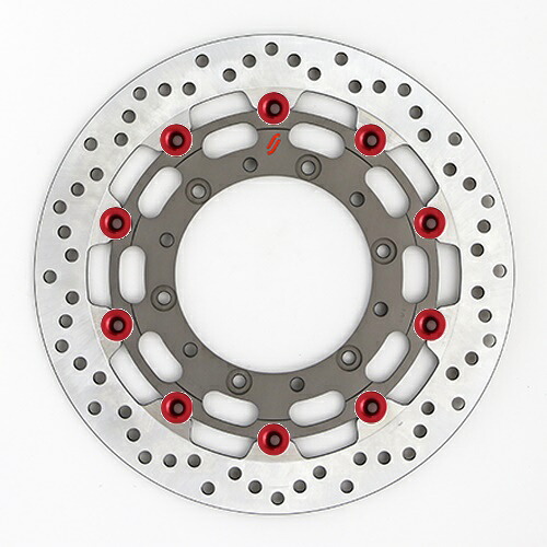 バイク用品 ブレーキ クラッチSUNSTAR BRAKE サンスター プレミアムR ホール YZF-R1M(φ320)ピン:レッドLS127W-RD 4589719008485｜バイク用品はとやグループ2号店