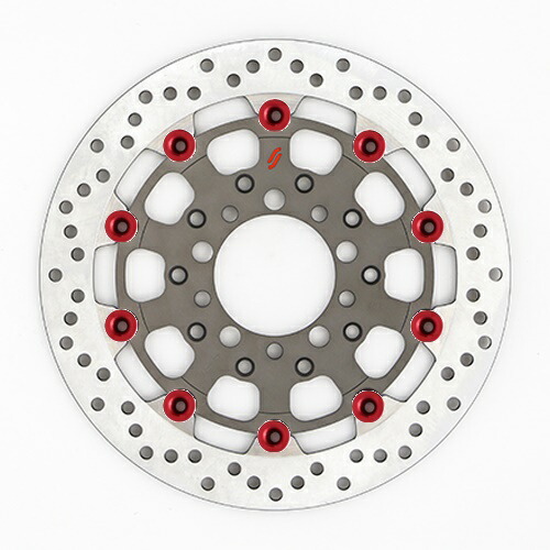 バイク用品 ブレーキ クラッチ SUNSTAR BRAKE サンスター プレミアムRホール φ310 ZRX1200DAEG ピン:レッド LS207F-RD 4589719011911