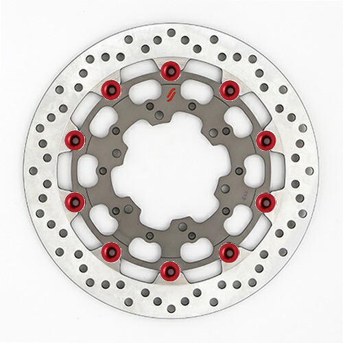 バイク用品 ブレーキ クラッチSUNSTAR BRAKE サンスター プレミアムRホール φ310 GSX-R1000(09-16) ピン:レッドLS212W-RD 4589719012888｜バイク用品はとやグループ2号店