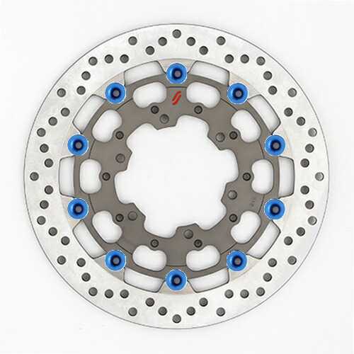バイク用品 ブレーキ クラッチ SUNSTAR BRAKE サンスター プレミアムRホール φ310 GSX-R1000(09-16) ピン:ブルー LS212W-BL 4589719023846