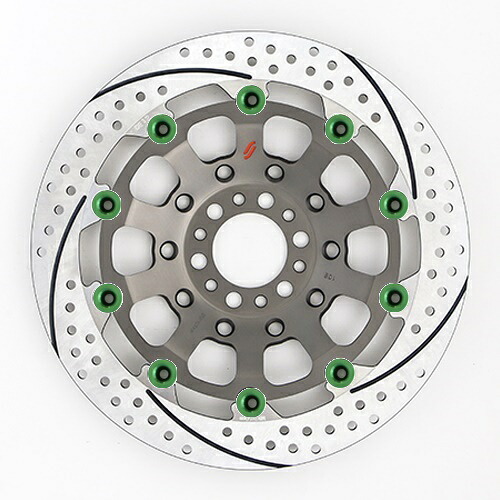 バイク用品 ブレーキ クラッチ SUNSTAR BRAKE サンスター プレミアムR 左 φ320 YZF-R1M ES107FL-GR 4589719030233