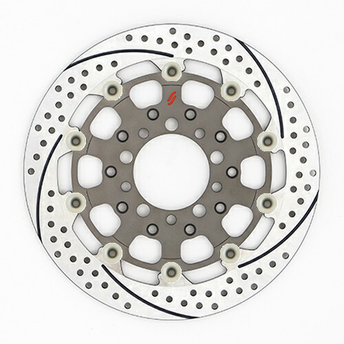 バイク用品 ブレーキ クラッチ SUNSTAR BRAKE サンスター プレミアムR スリット＆ホール L ZRX1200DAEG(φ310)ピン:ハードアルマイト ES207WL-HA 4589719066614 30,045円