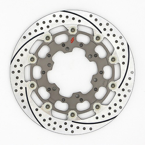 バイク用品 ブレーキ クラッチSUNSTAR BRAKE サンスター プレミアムR スリット＆ホール L GSX-R1000(09-16)(φ310)ピン:ハードアルマイトES212WL-HA 4589719067574｜バイク用品はとやグループ2号店