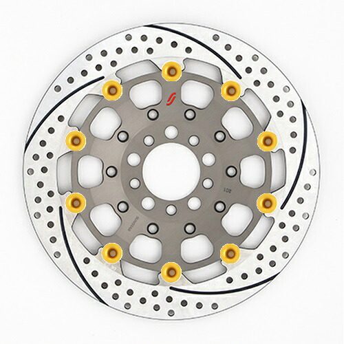 バイク用品 ブレーキ クラッチ SUNSTAR BRAKE サンスター プレミアムR 5.0mm 左 XJR1200 φ320 ES102FL-GD 4589718995854