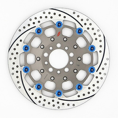 バイク用品 ブレーキ クラッチ SUNSTAR BRAKE サンスター プレミアムR 5.0mm 左 XJR1200 φ320 ES102FL-BL 4589719017777