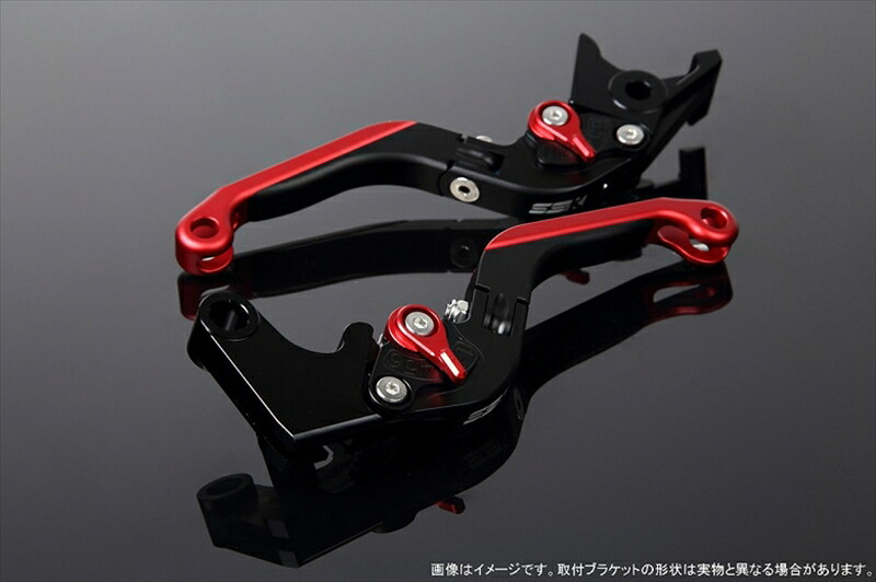 【5日前後で発送】 バイク用品 ハンドル エスエスケイ スピードラ SSKSPEEDRA アジャストレバー 可倒延長式 Mブラック Mレッド MレッドNINJA1000 17-18 Z1000 17-18 Z900RS LVGM028BK-RDRD 4580540608400 取寄